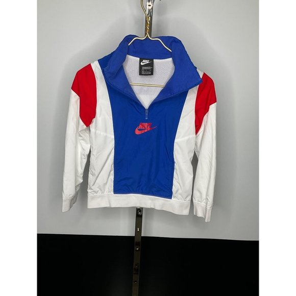 Nike Other - Small Standard Fit Youth Boys Nike WindBreaker retro blue white red pullover